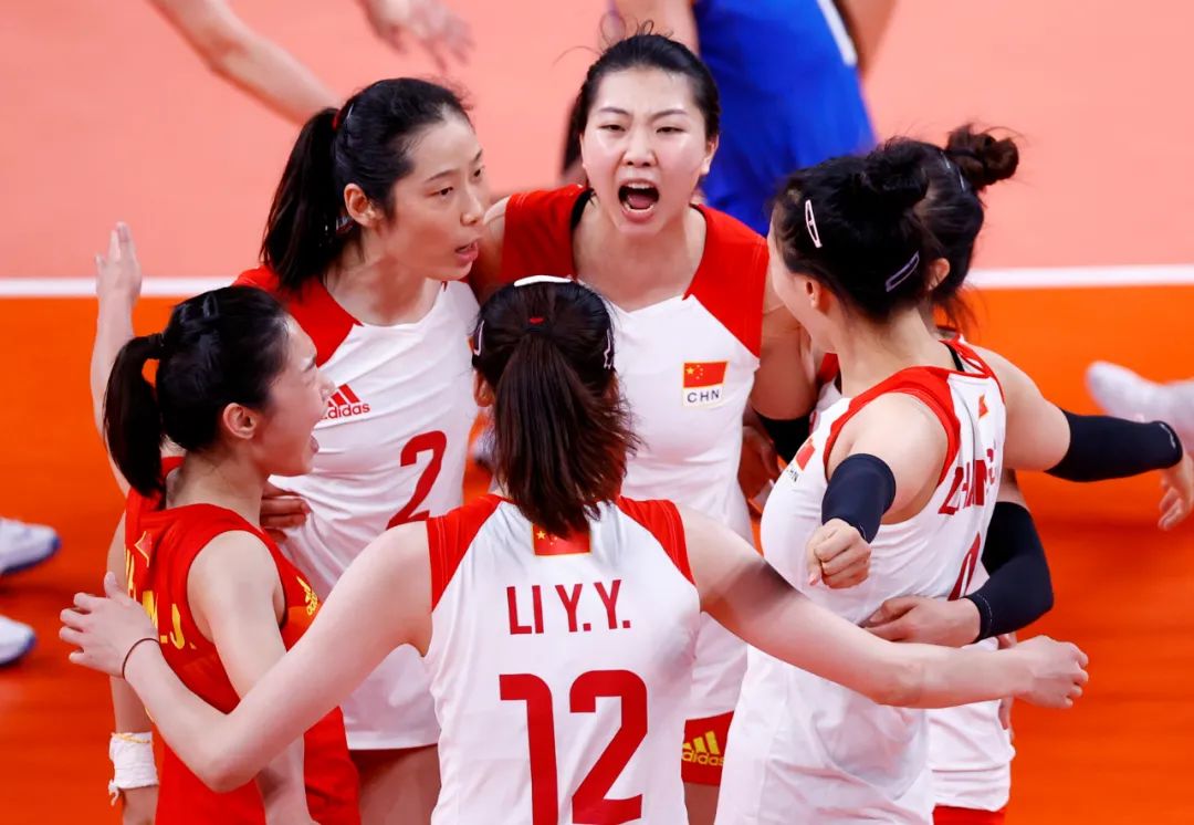 当地时间2021年7月29日,日本东京,2020东京奥运会女排小组赛,中国VS俄罗斯奥委会。图源:IC photo
