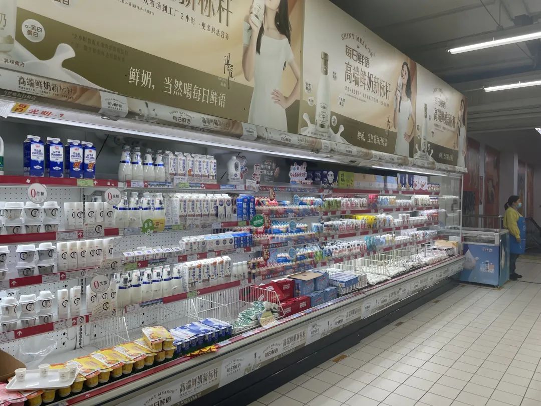 何慧丽生前工作的超市柜台。新京报记者 彭冲 摄