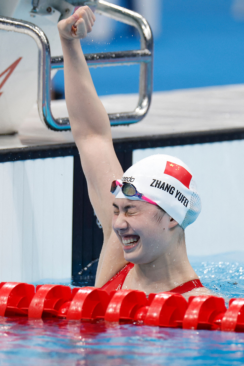 当地时间2021年7月29日,东京奥运会游泳女子200米蝶泳决赛中,中国选手