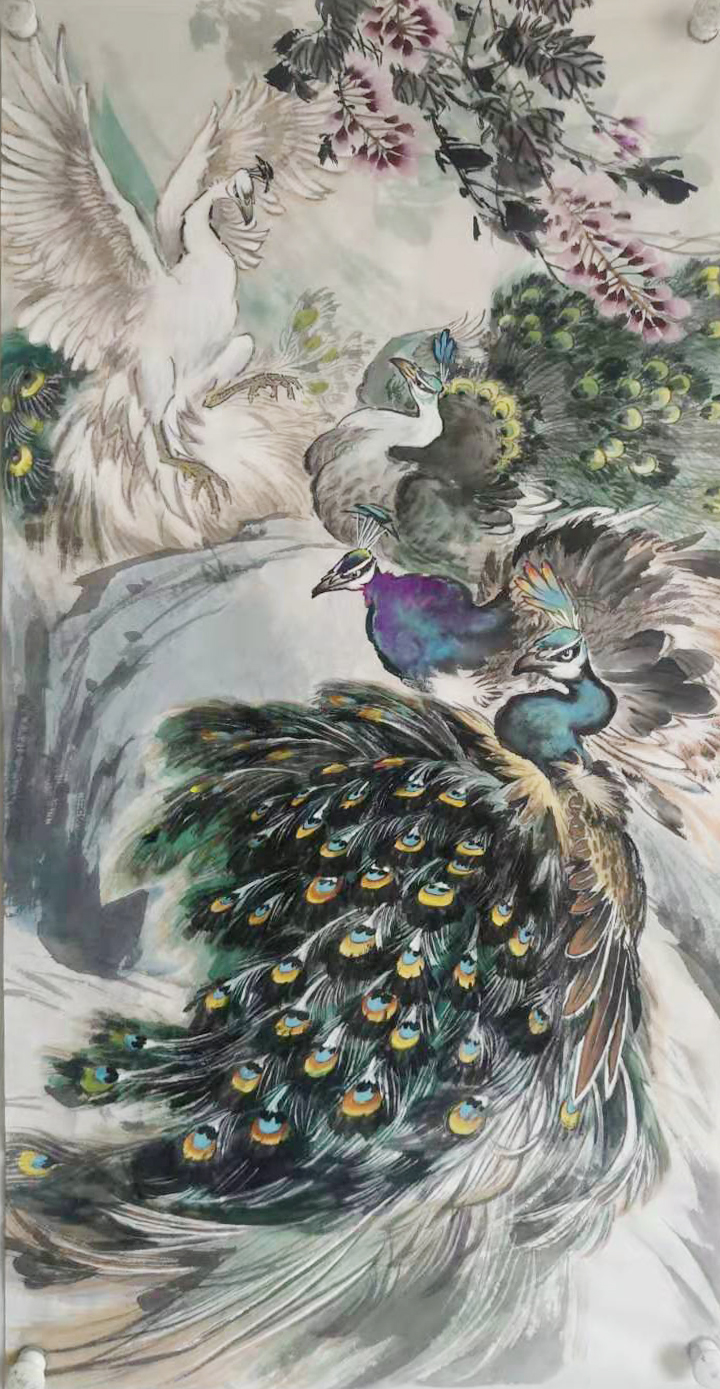 直抒胸臆神气尽显著名画家李宪章独创画鸡风格特点