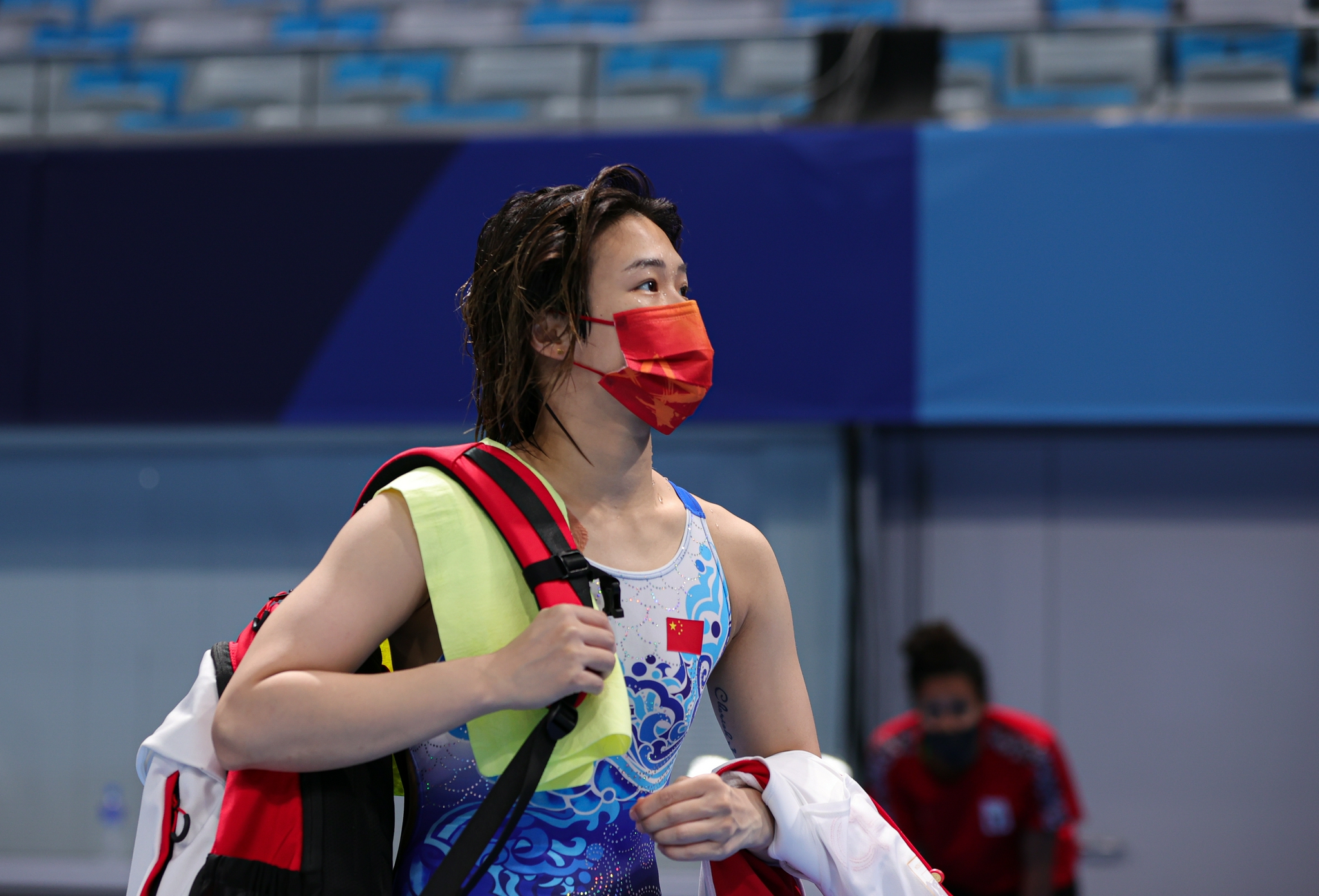 当日,在东京奥运会跳水女子单人三米跳板预赛中,中国选手施廷懋