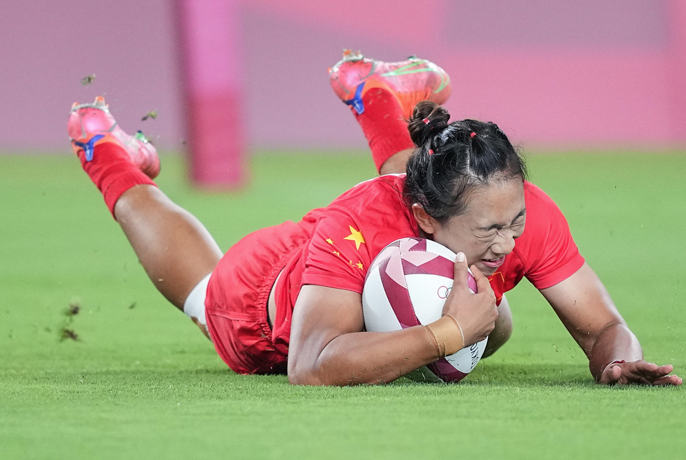 七人制橄榄球——女子四分之一决赛:中国不敌法国