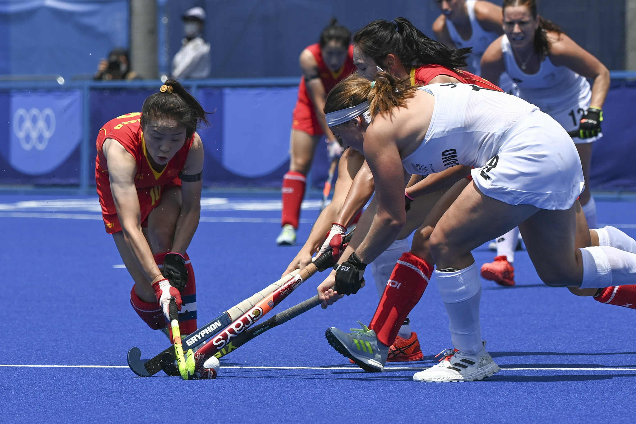 曲棍球——女子小组赛:中国胜新西兰