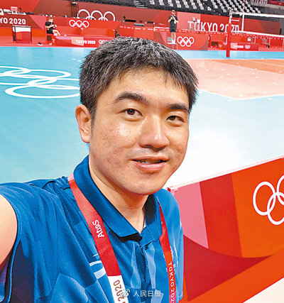 东京奥运会体育展示团队工作人员李和林。