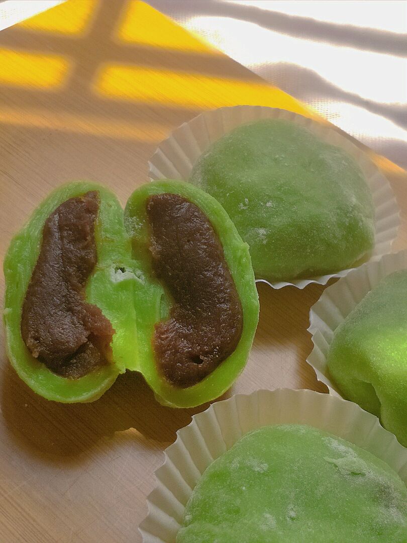 抹茶红豆糯米糍,香甜软糯,简单易上手,超好吃,赶快收藏