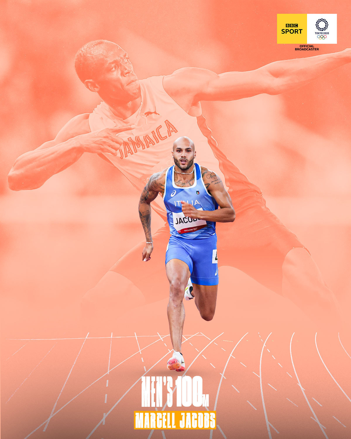 尽管雅各布斯是新的飞人,大家还是忘不了博尔特吧