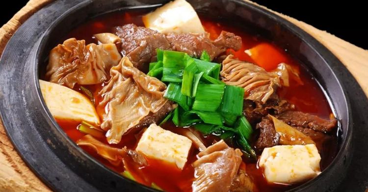 豆腐烧牛肉