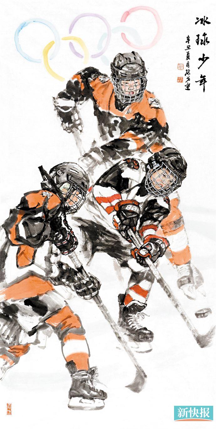 周刊记者 梁志钦 "2020(东京)奥美大会"组委会邀约我画有关奥运题材