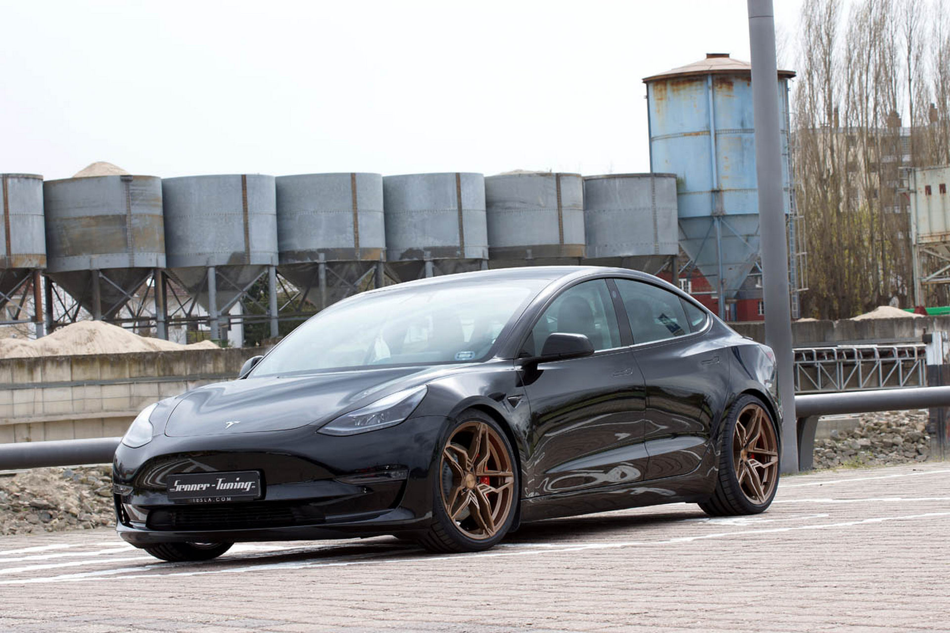 换装全新线圈senner改装特斯拉model3