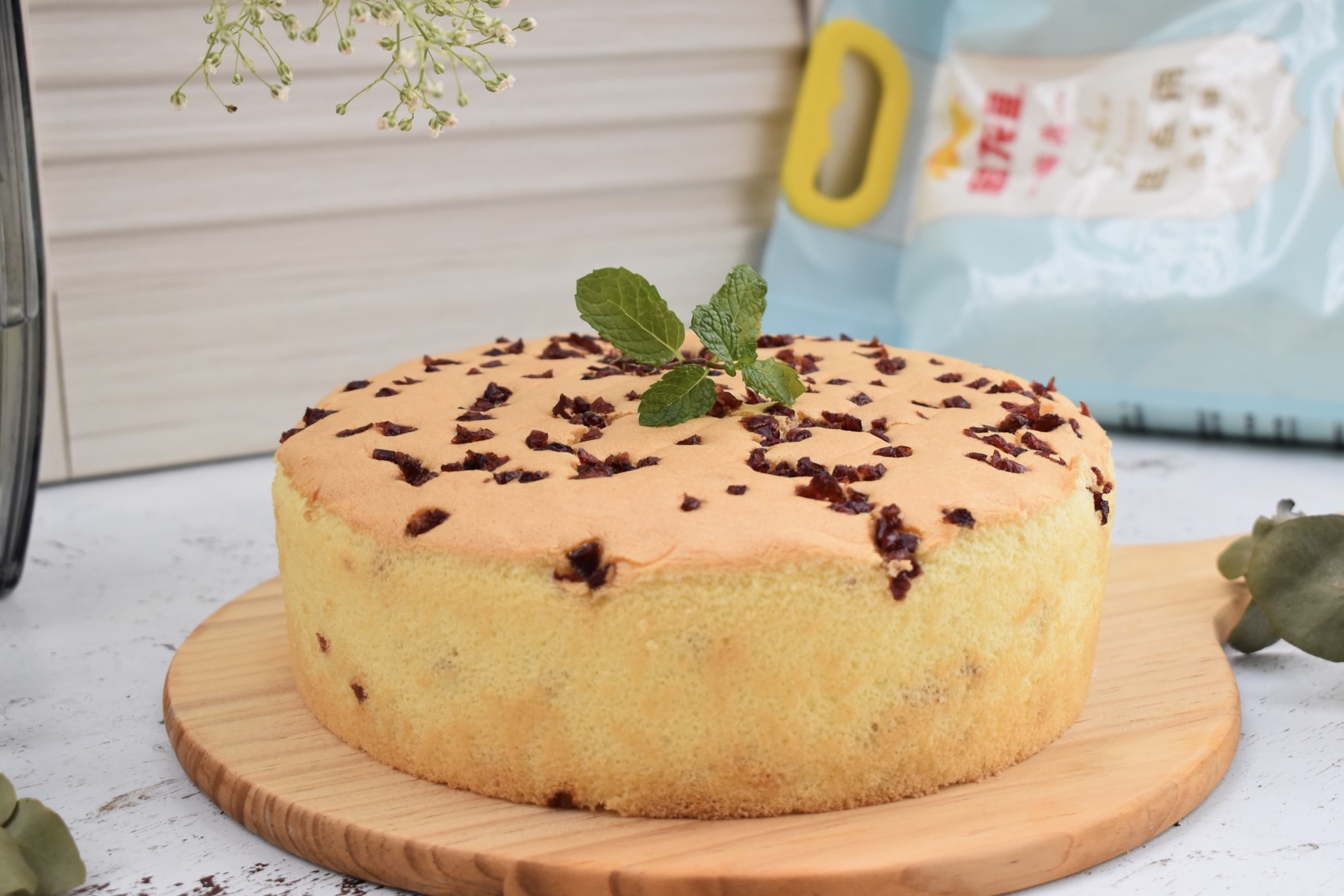 蔓越莓橙汁戚风蛋糕,香甜软糯,超简单零失败,手残党都能成功