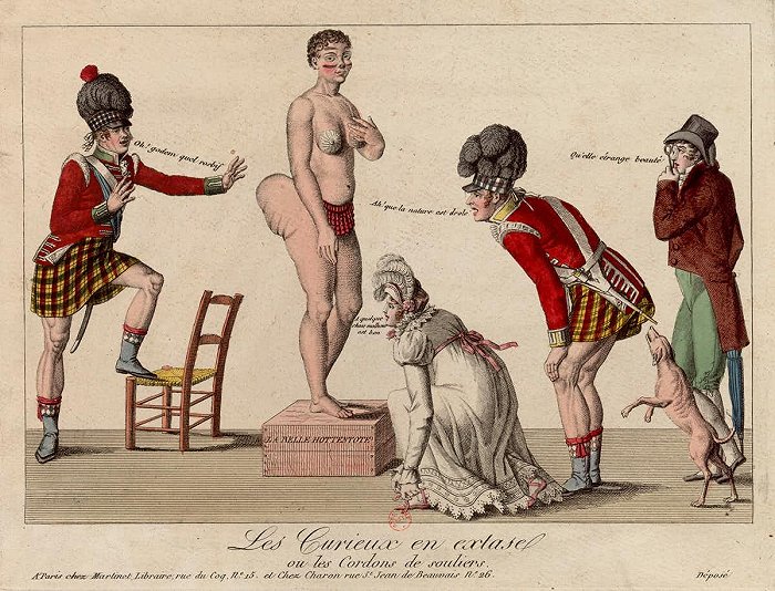 巴特曼天生患有常见的脂肪臀症 图片来源：British Museum