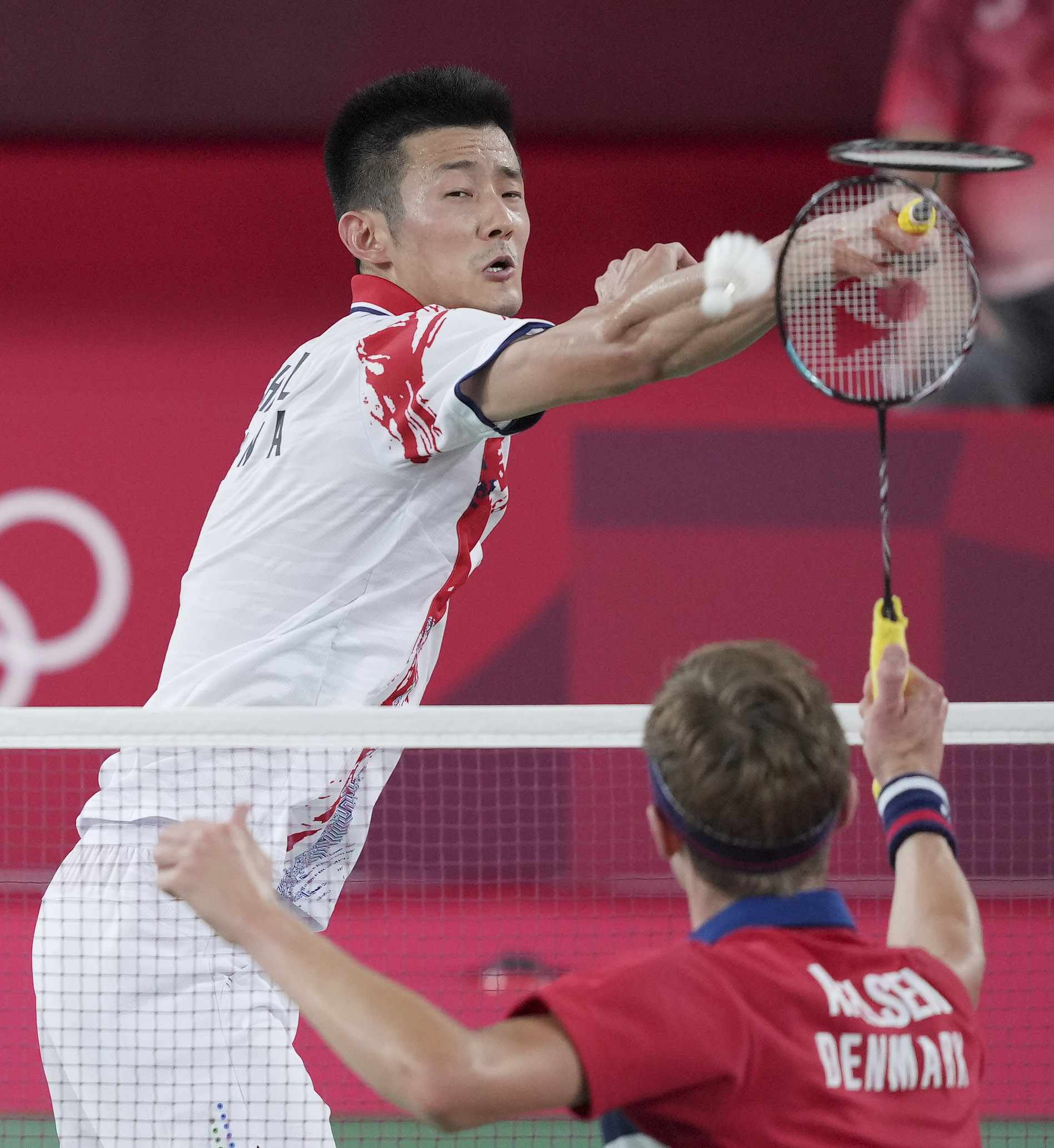 羽毛球——男单决赛:谌龙获得亚军