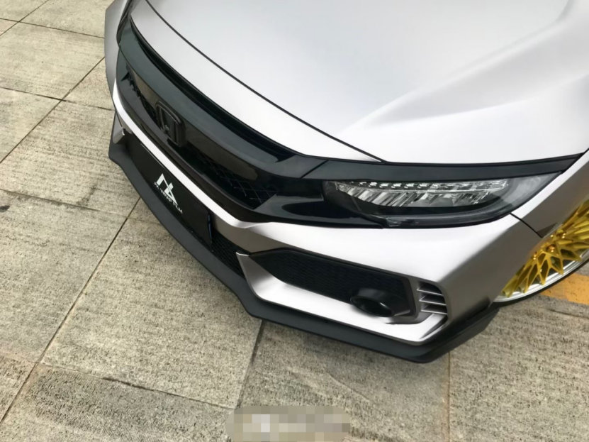 膜呗改色案例:本田思域改色战斗灰 年轻的一笔有没有