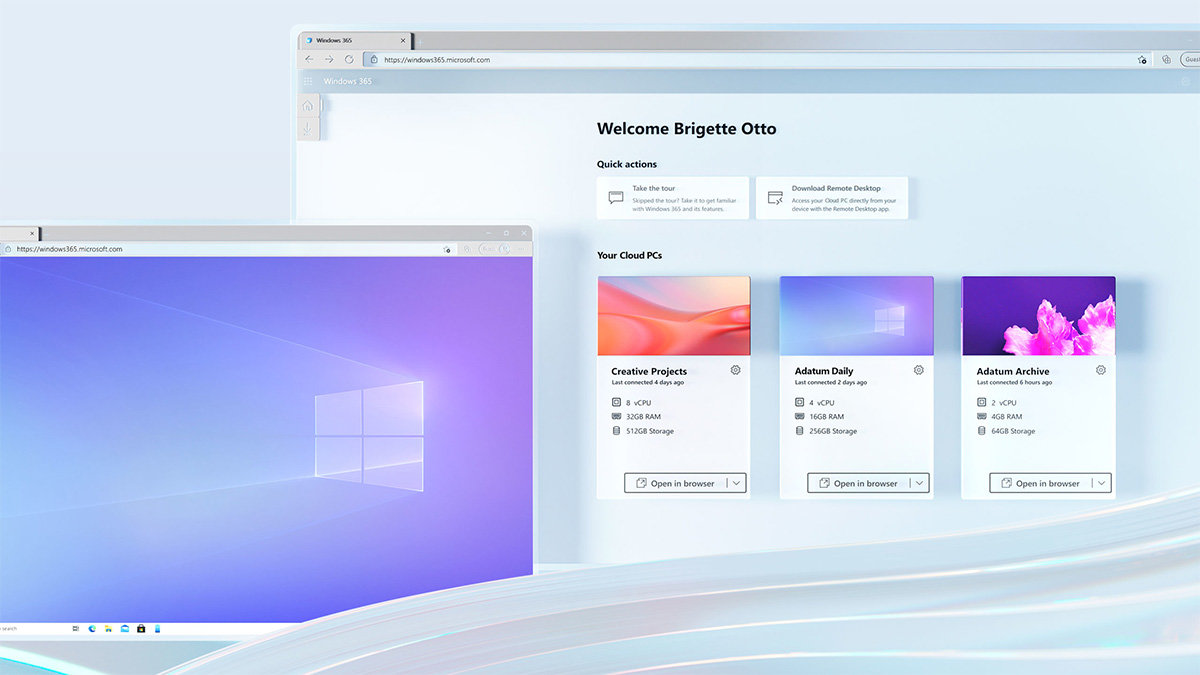 微软公布windows365订阅费用每用户每月20美元起步