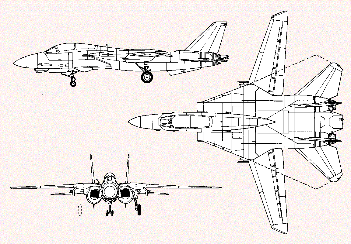 美国海军f14雄猫舰载战斗机技术资料与图解