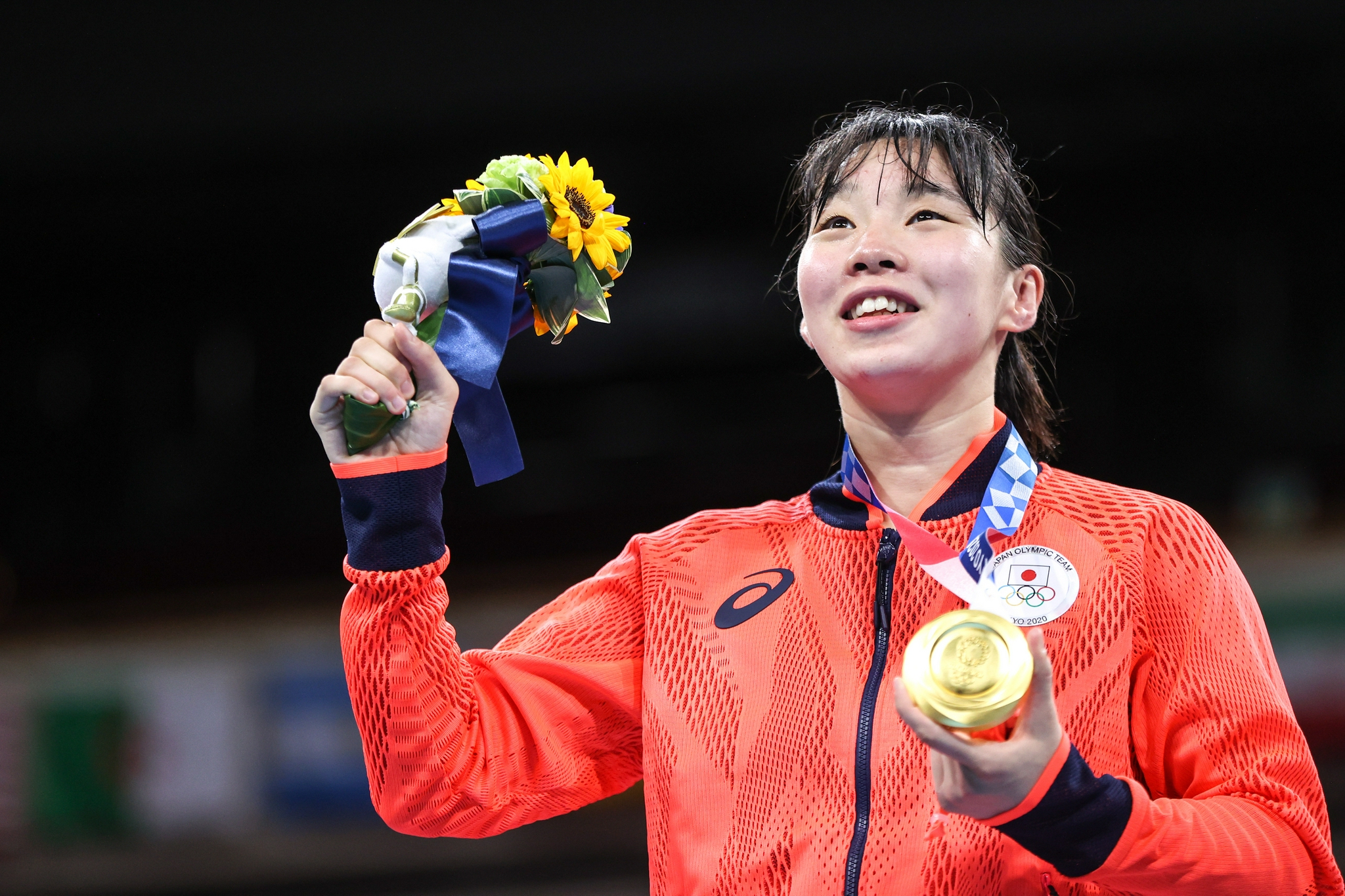 拳击女子57公斤级日本选手入江圣奈夺冠