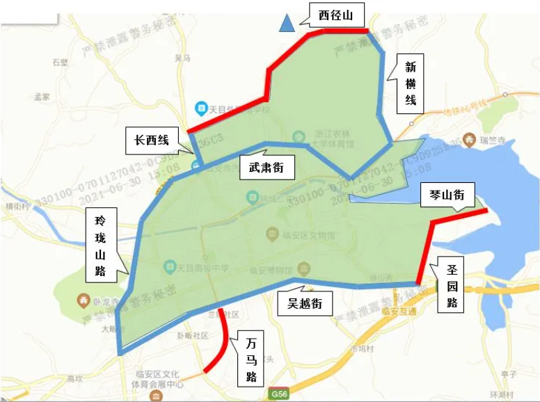 货车,三轮摩托车禁行区域图7月30日,杭州市公安局临安区分局交通警察