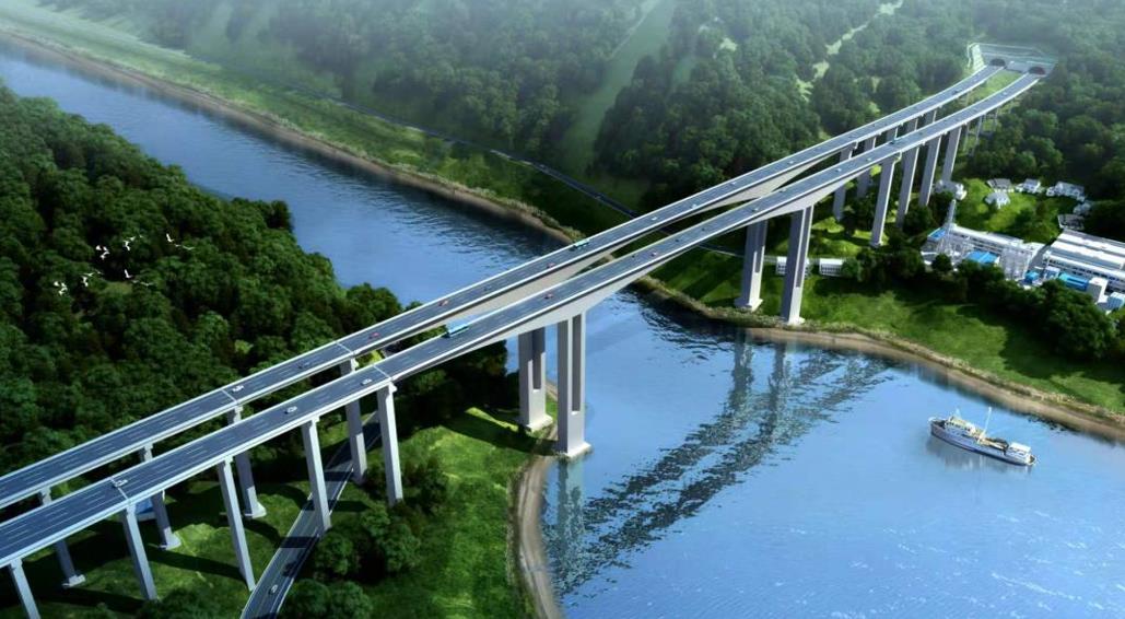 高速扩能(北碚至合川段)项目的观音峡嘉陵江大桥,中梁山隧道,澄江嘉陵