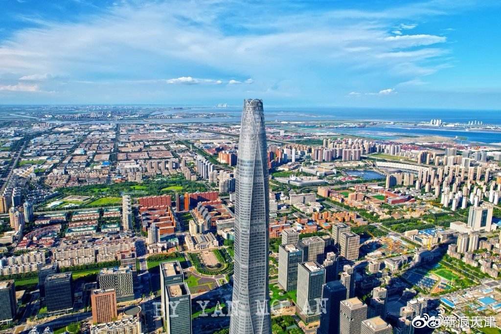 感受上帝视角的天津滨海新区美景