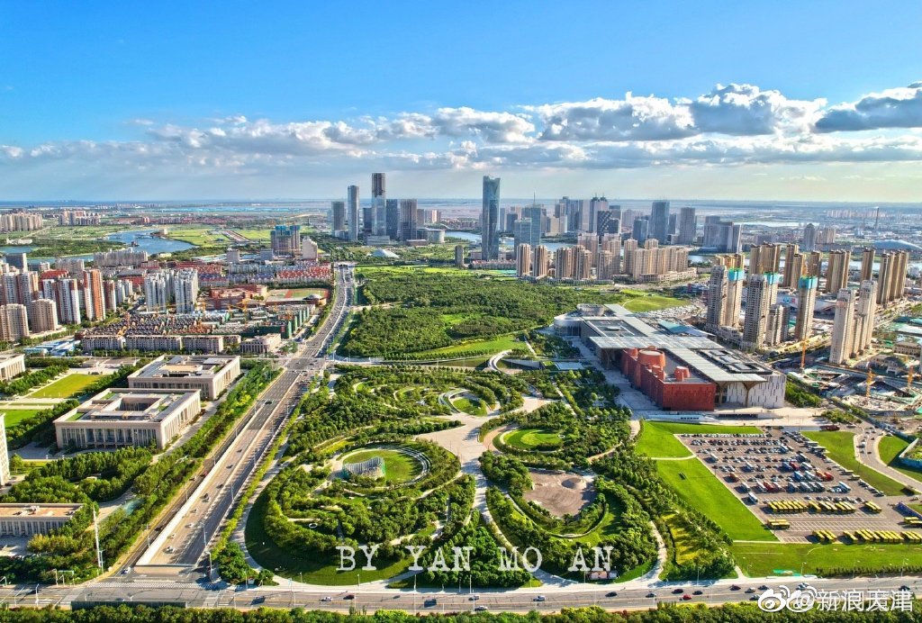 感受上帝视角的天津滨海新区美景
