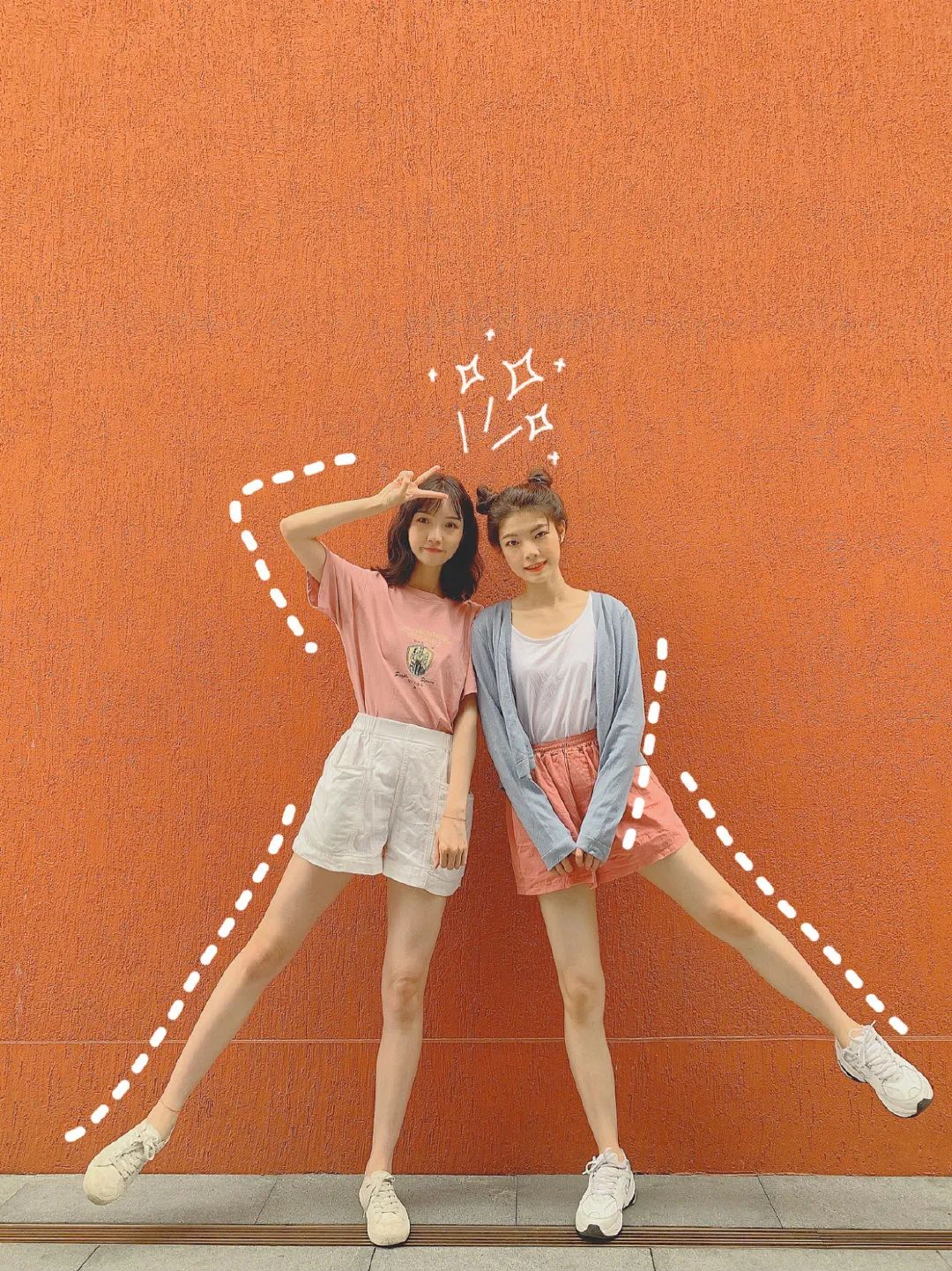 一组闺蜜拍照姿势轻松搞怪闺蜜照片俏皮可爱又好看