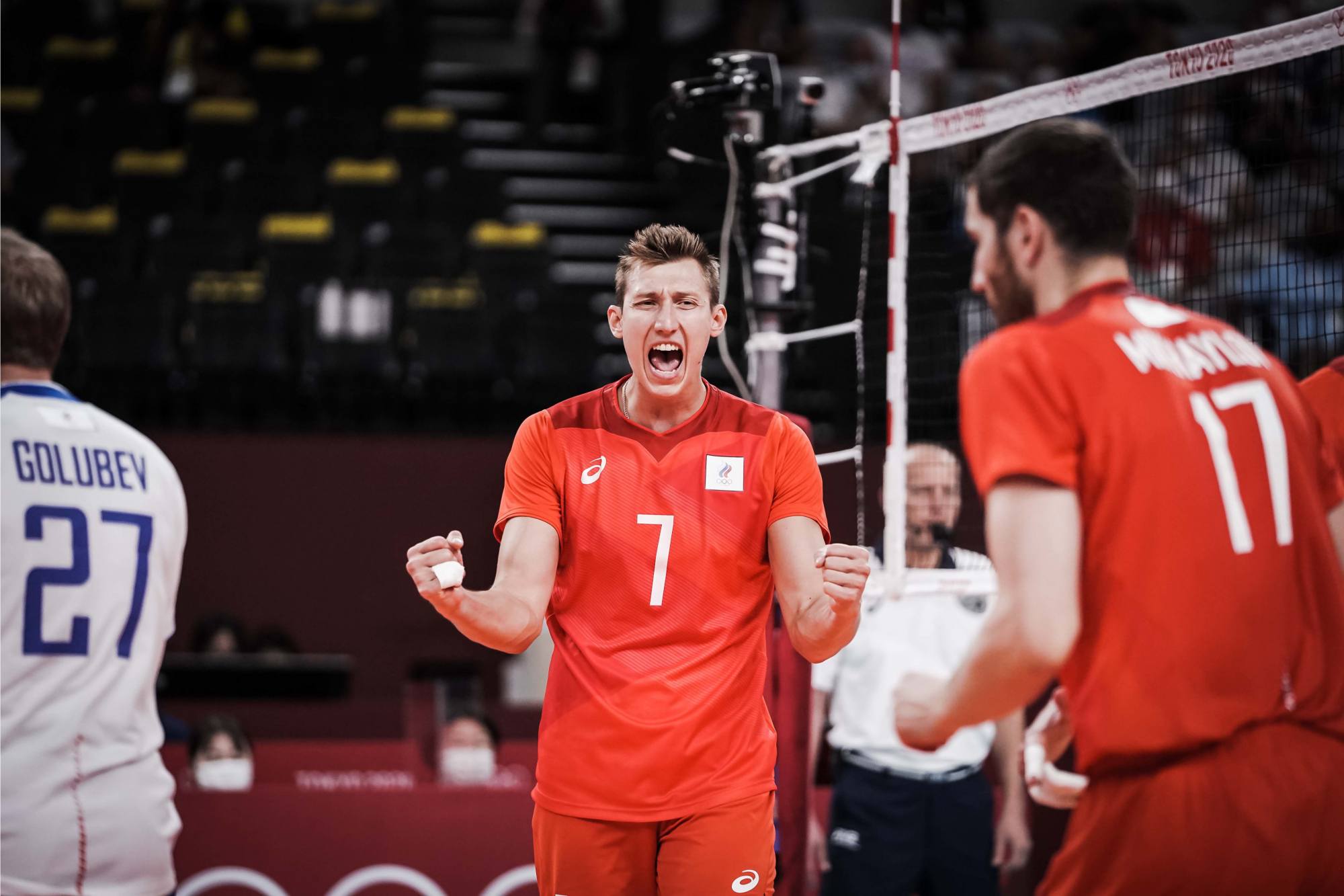 【俄罗斯男排】米哈伊洛夫22分(33扣20中,2拦),克柳卡15分,雅科夫列夫