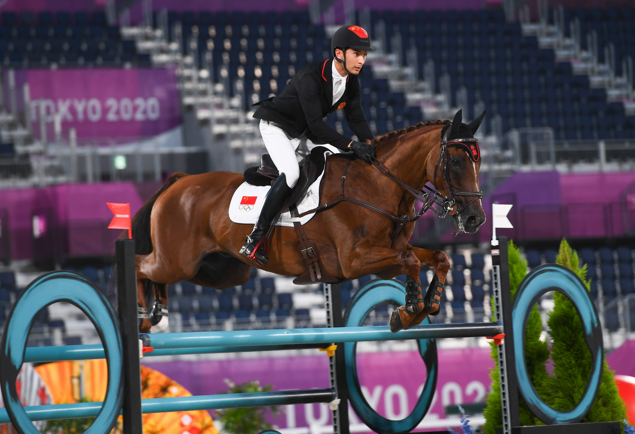 马术比赛需要人与马的交流,马不是比赛工具,人与马是平等的.