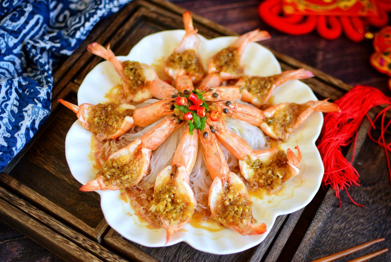 造型好看味道巴适的花开富贵虾来了快来围观吧