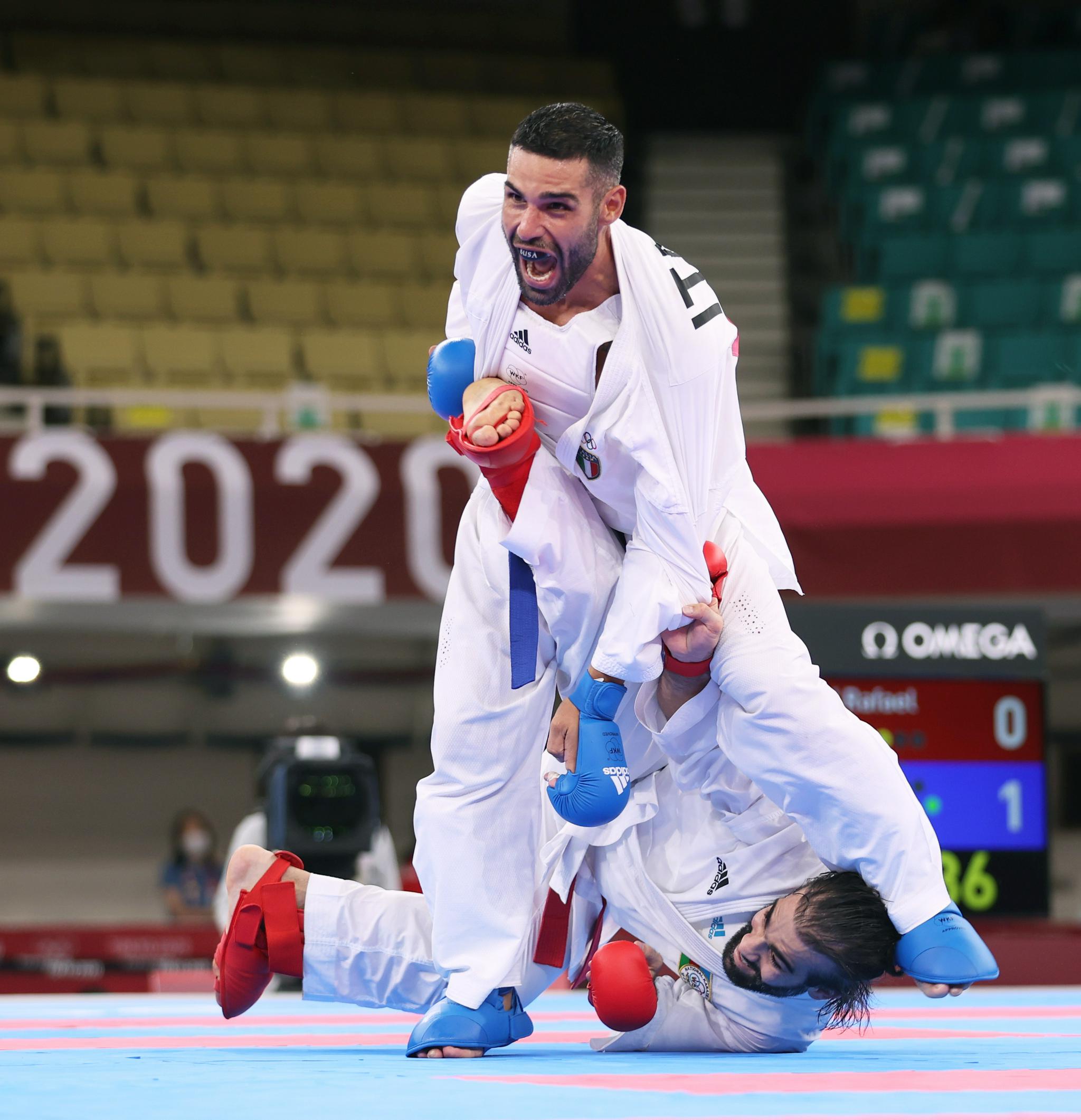 空手道——男子组手75公斤以下级赛况