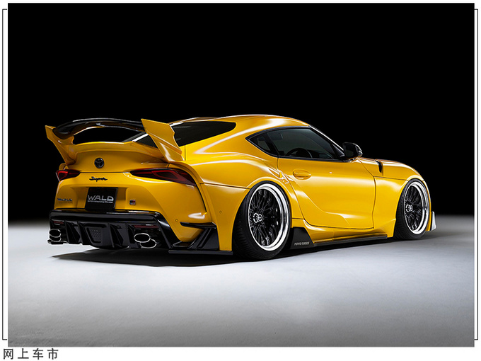 丰田全新supra改装版!配宽体套件 垂直四出排气,前脸酷似f1赛车