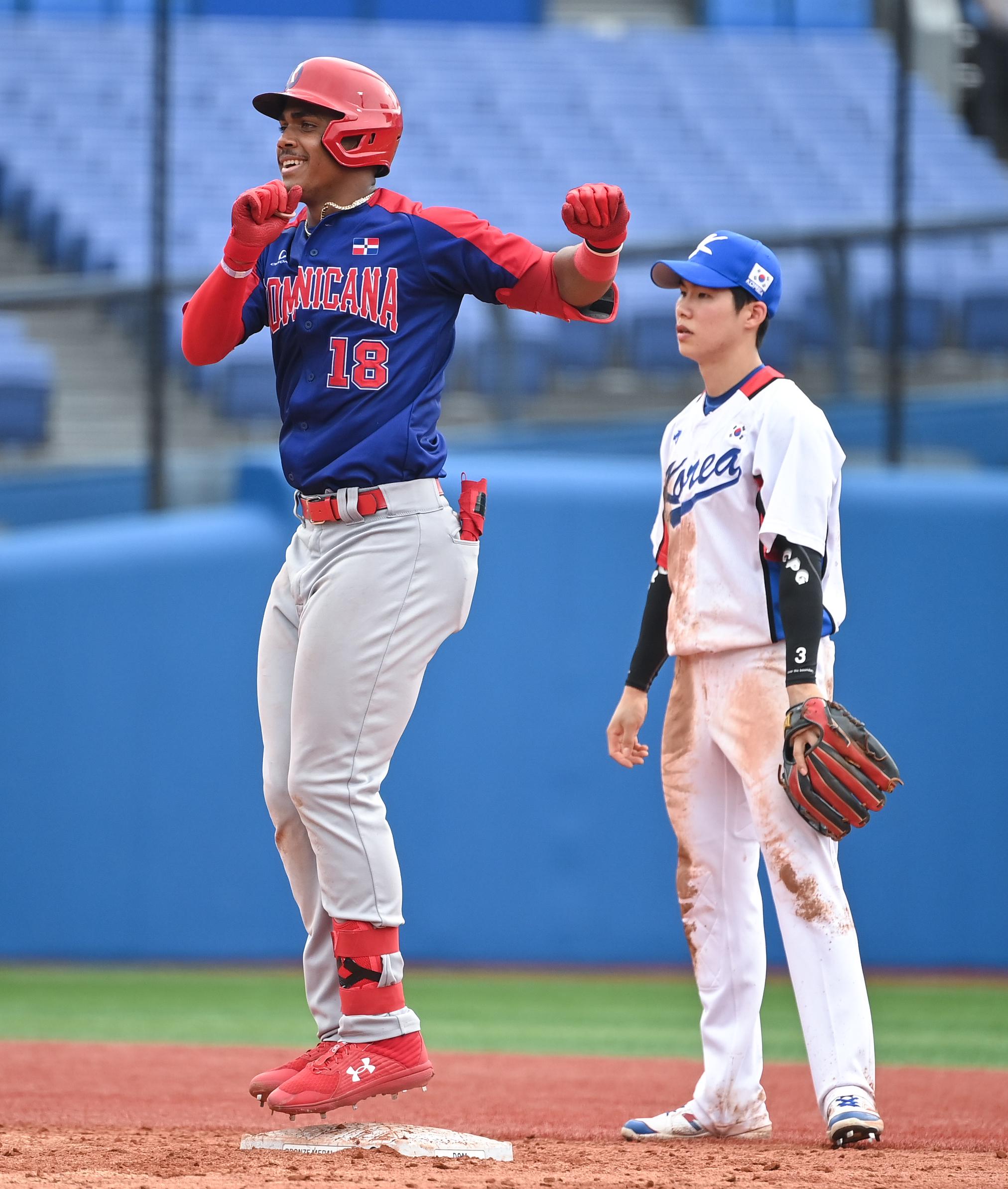 当日,在东京奥运会棒球铜牌赛中,多米尼加队战胜韩国队,获得季军.