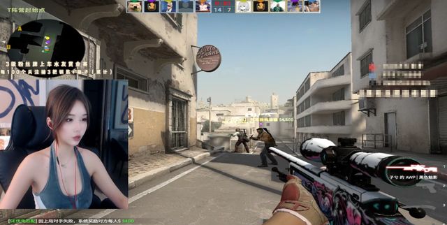 csgo变天了颜值女主播入驻颜值身材技术样样都挺大