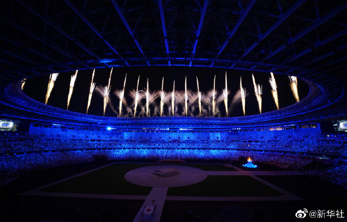 ▲8月8日，第32届夏季奥林匹克运动会闭幕式在日本东京举行。图片来源：新华社