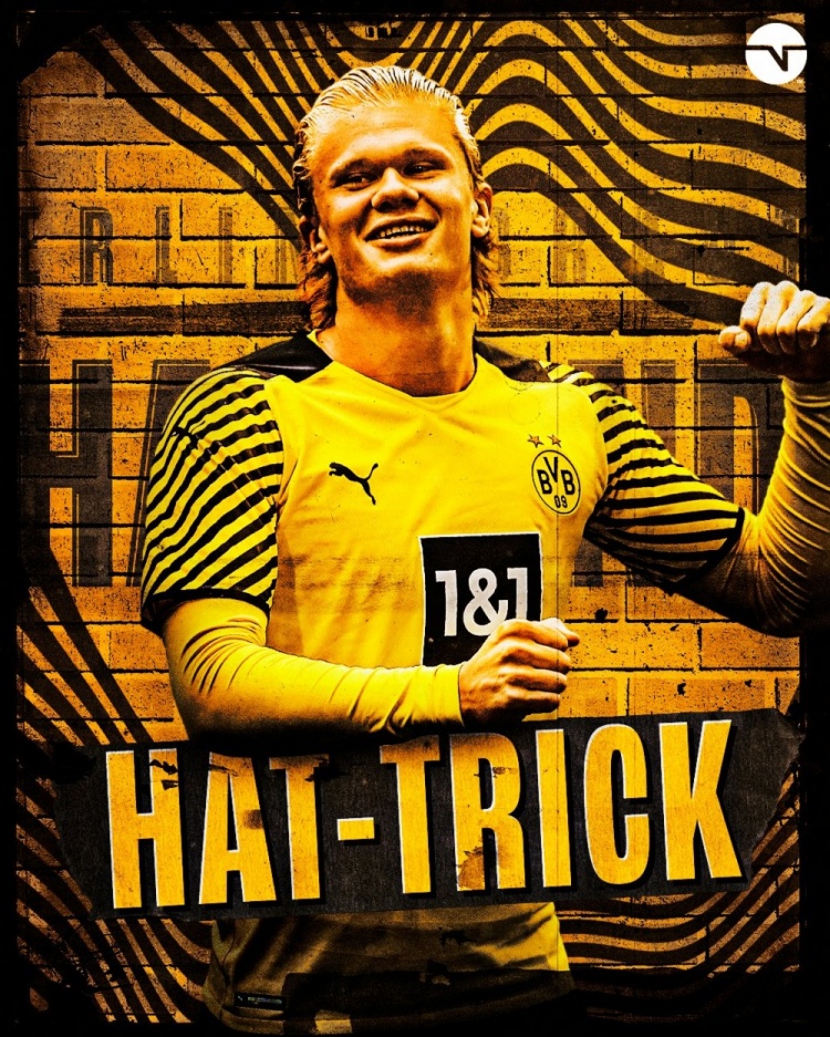 直播吧8月8日讯 德国杯第51分钟,雷纳横传,哈兰德打门被挡,跟进补射