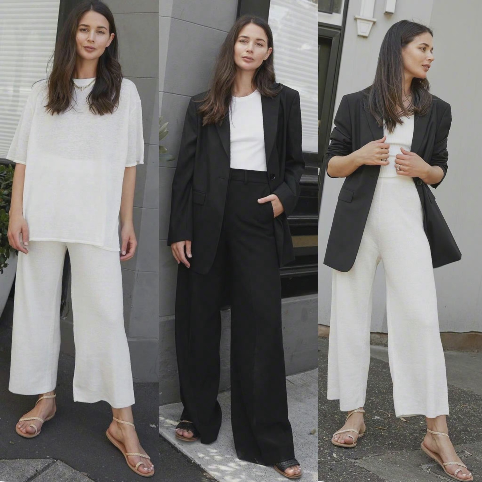 悉尼时尚博主偏爱舒适简约的极简风穿搭