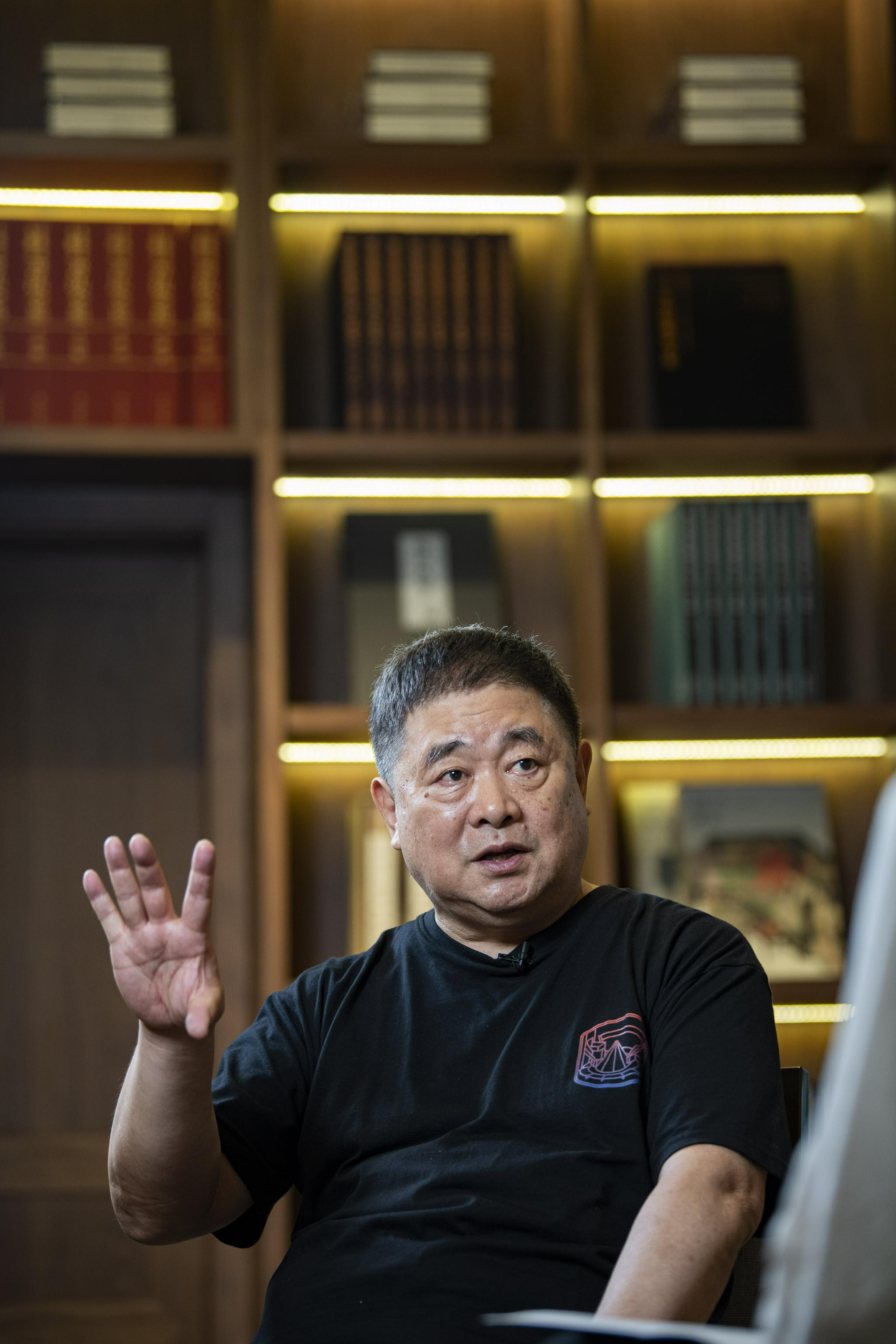 8月6日，“文化东城”会客厅，单霁翔接受新京报记者采访。新京报记者 陶冉 摄