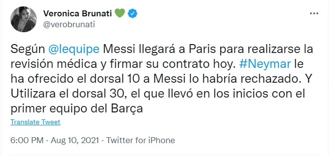 记者：梅西谢绝内马尔让出10号，将选择出道时的30号球衣休闲区蓝鸢梦想 - Www.slyday.coM