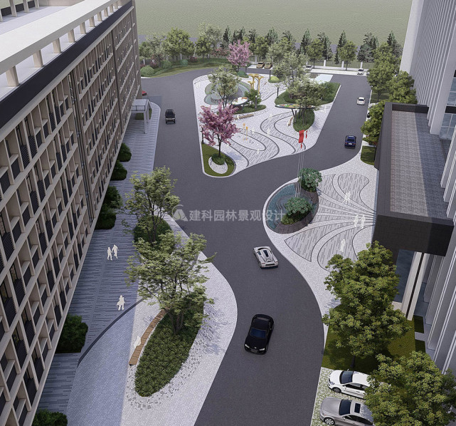 某工厂厂区园林景观方案设计建科园林景观设计