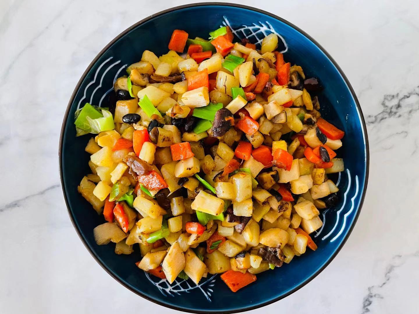 素炒三丁的做法!