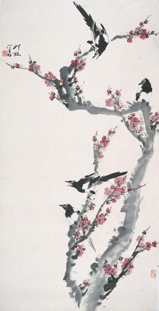 当代画家萧朗精品花鸟画作品欣赏