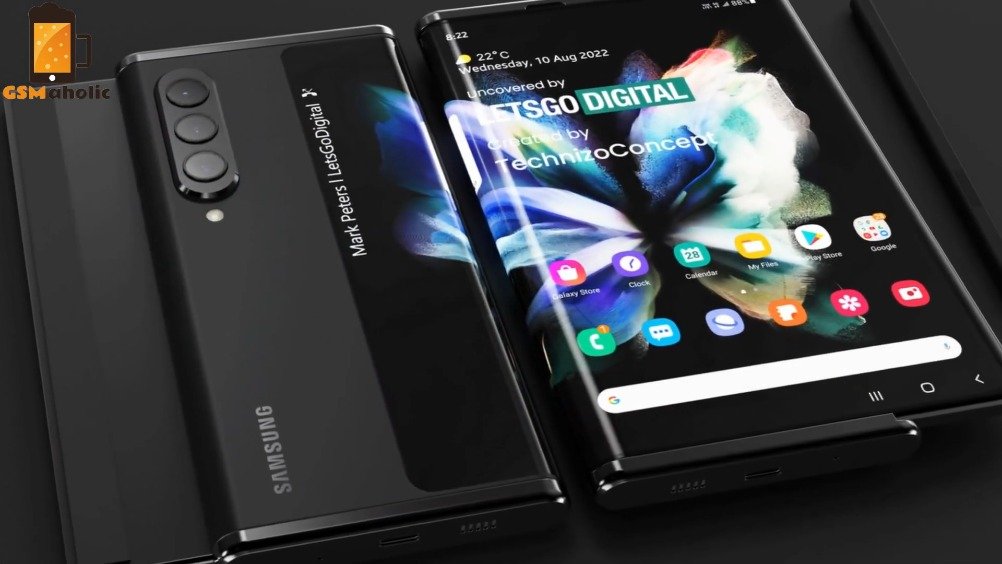 三星galaxy z slide 卷曲屏 概念机