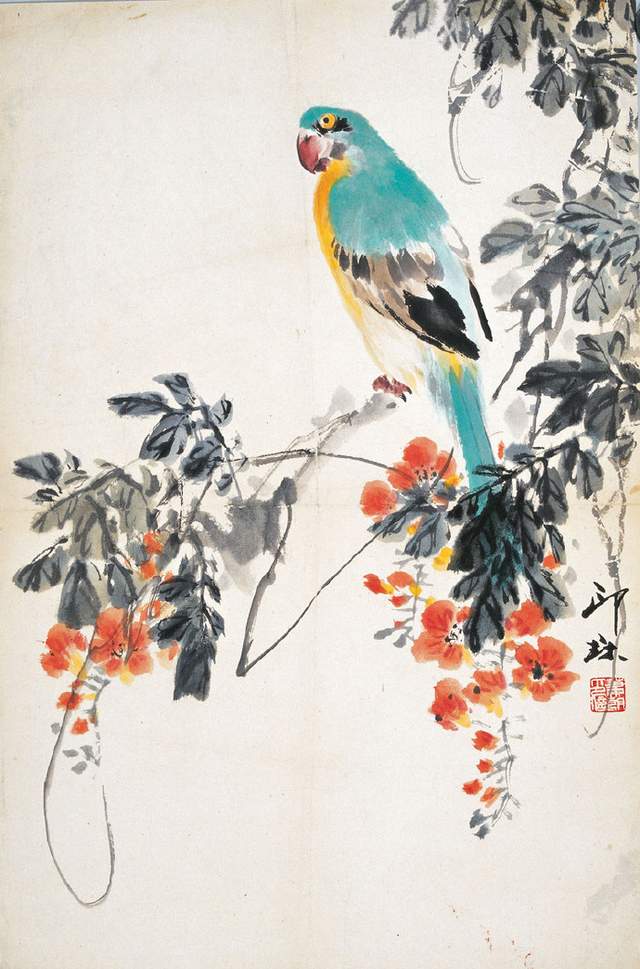 当代画家萧朗精品花鸟画作品欣赏