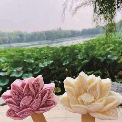 圆明园荷花造型冰淇淋
