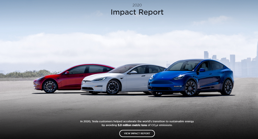 特斯拉《2020影响力报告》发布