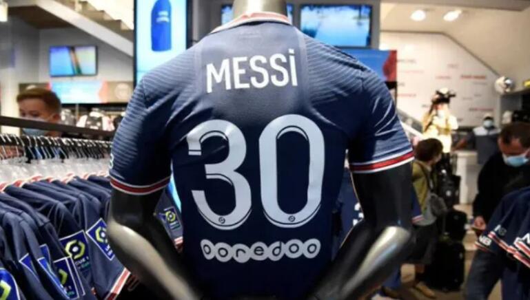梅西加盟首日，巴黎卖其球衣收入3000万欧，中国球迷占64%休闲区蓝鸢梦想 - Www.slyday.coM