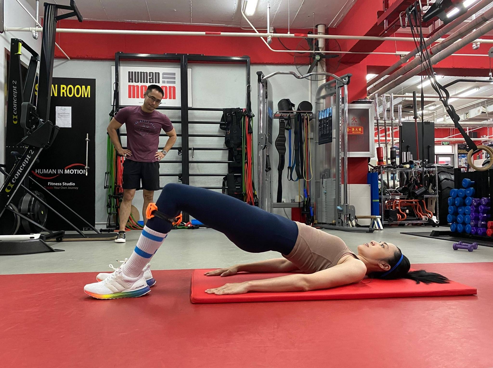 姚晨运动健身照曝光 身材比例优越