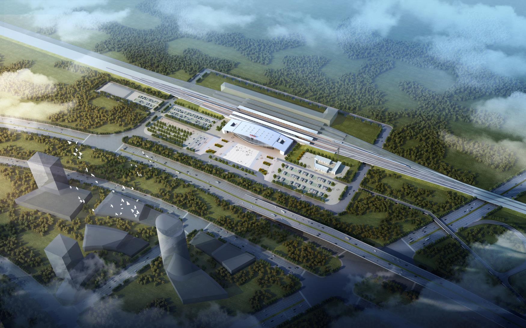 京滨高铁天津北辰站宝坻周良站开工