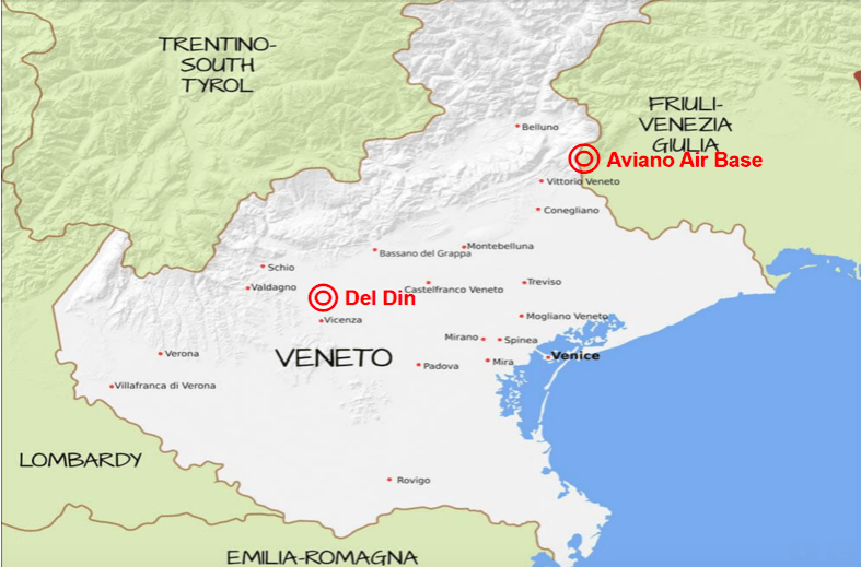 意大利威内托大区的美军基地2个美军基地 图源：声音的力量