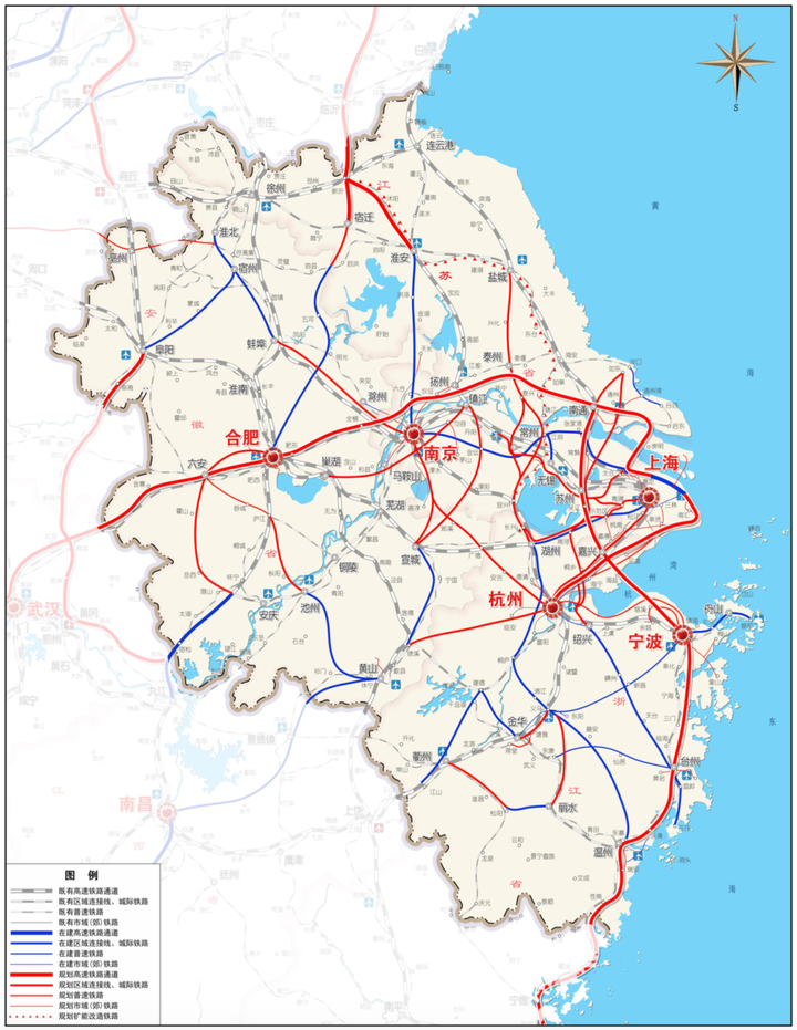 江浙沪高铁线路图图片