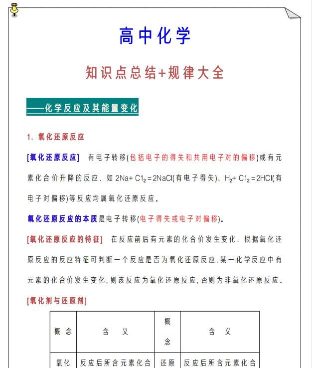 高中化学 知识点总结 考试常考规律 高一到高三都能用 知识点 高中化学 考点 新浪新闻